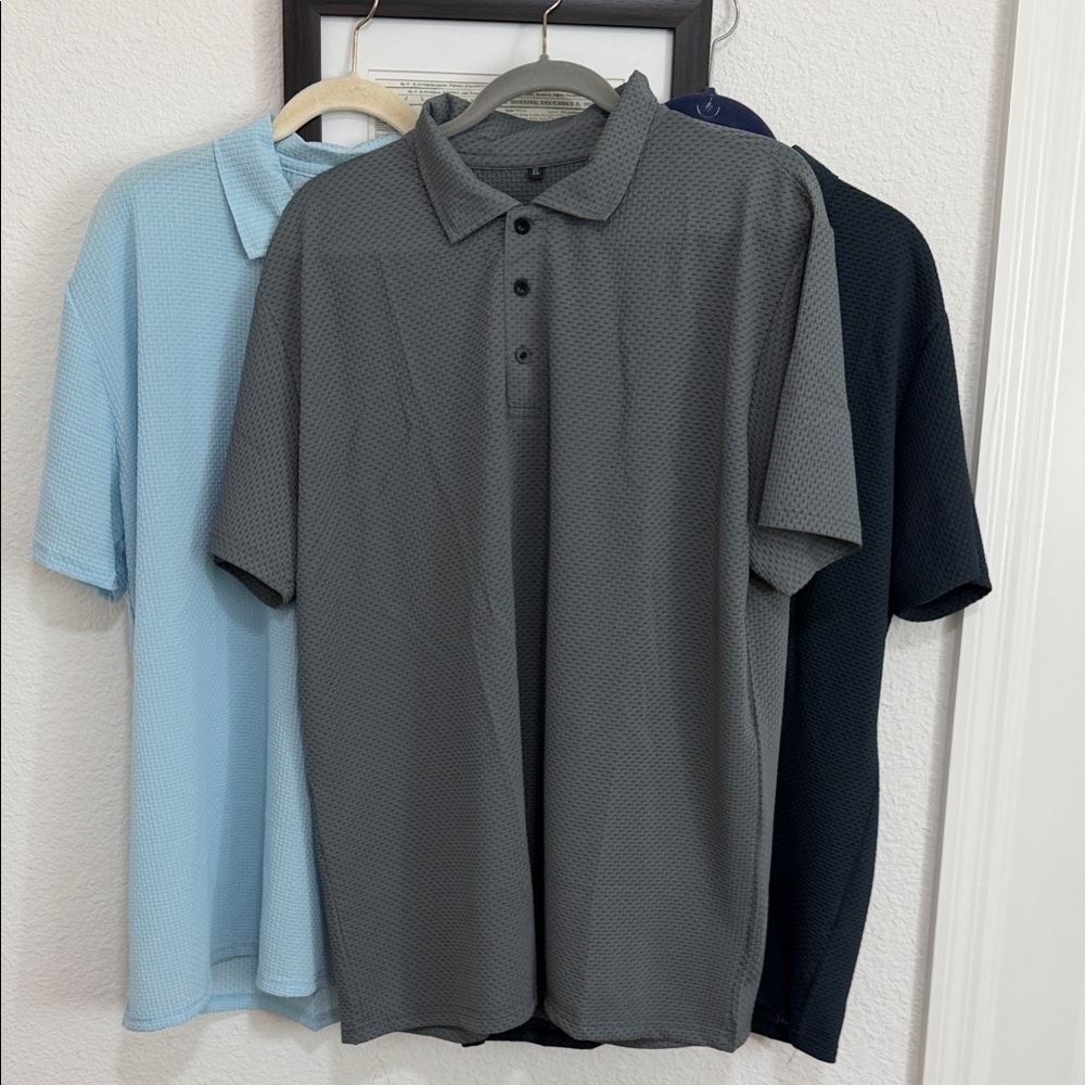 Classic Men's Pique Polo Shirt - Charcoal Gray